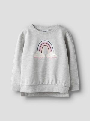 SUDADERA CON PRINT ARCOIRIS  NMFBISSINE