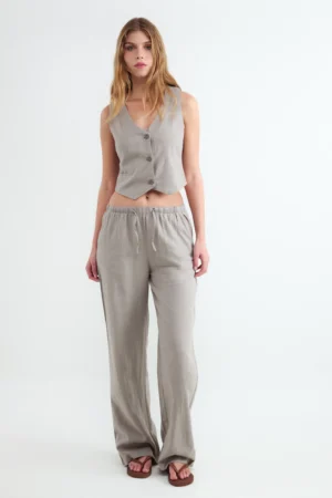 PANTALON RUSTIC WIDE LEG