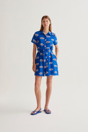 VESTIDO CORTO CON ESTAMPADO COCINELLA