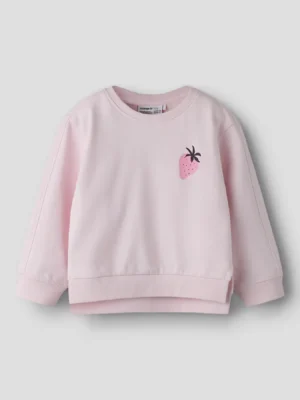 SUDADERA CON PRINT FRESA NMFBISSINE