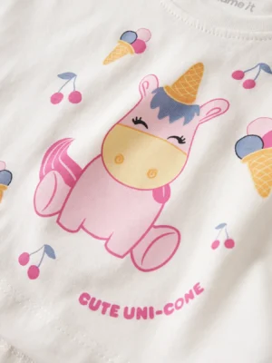 CAMISETA CROP UNICORNIO
