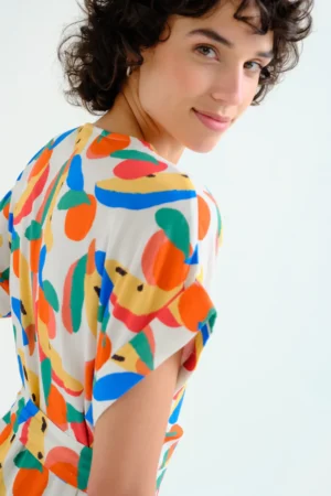 VESTIDO CON ESTAMPADO TUTTI FRUTTI