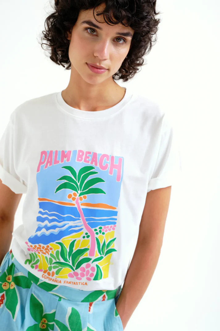CAMISETA CON ESTAMPADO PALM BEACH - Imagen 2