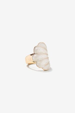 ANILLO CARACOLA EN BLANCO