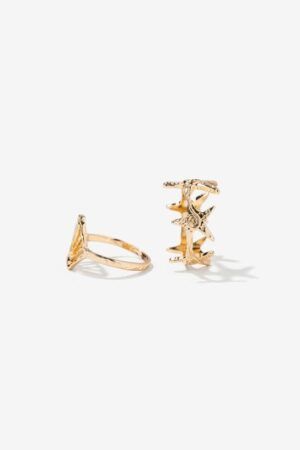 PACK DE DOS ANILLOS ESTRELLA DE MAR Y CONCHAS