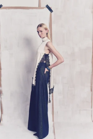 PANTALON PALAZZO EFECTO VAQUERO