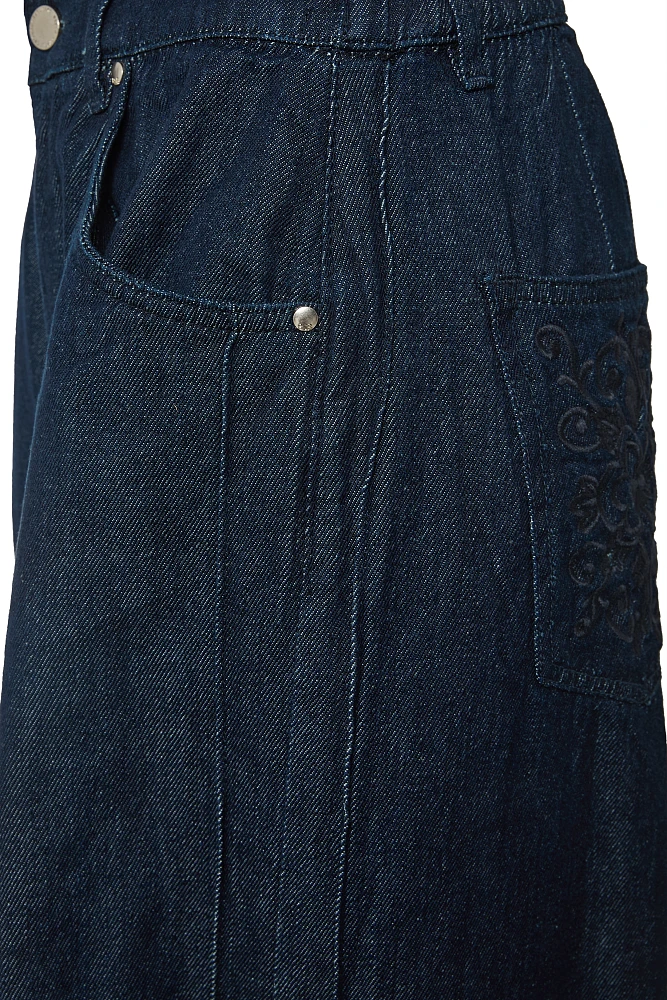 PANTALON PALAZZO EFECTO VAQUERO - Imagen 5
