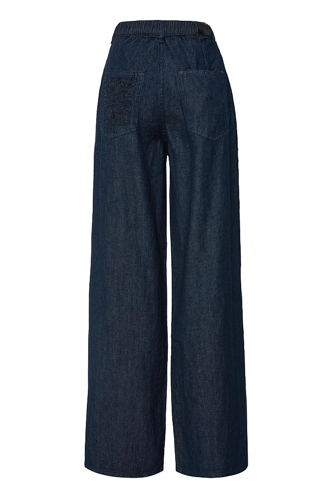 PANTALON PALAZZO EFECTO VAQUERO - Imagen 6