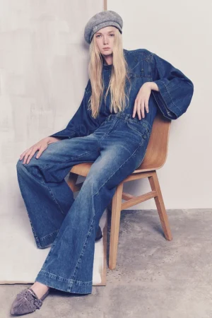 PANTALON VAQUERO TACHAS
