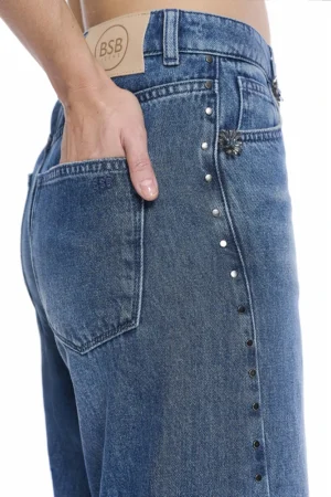 PANTALON VAQUERO TACHAS