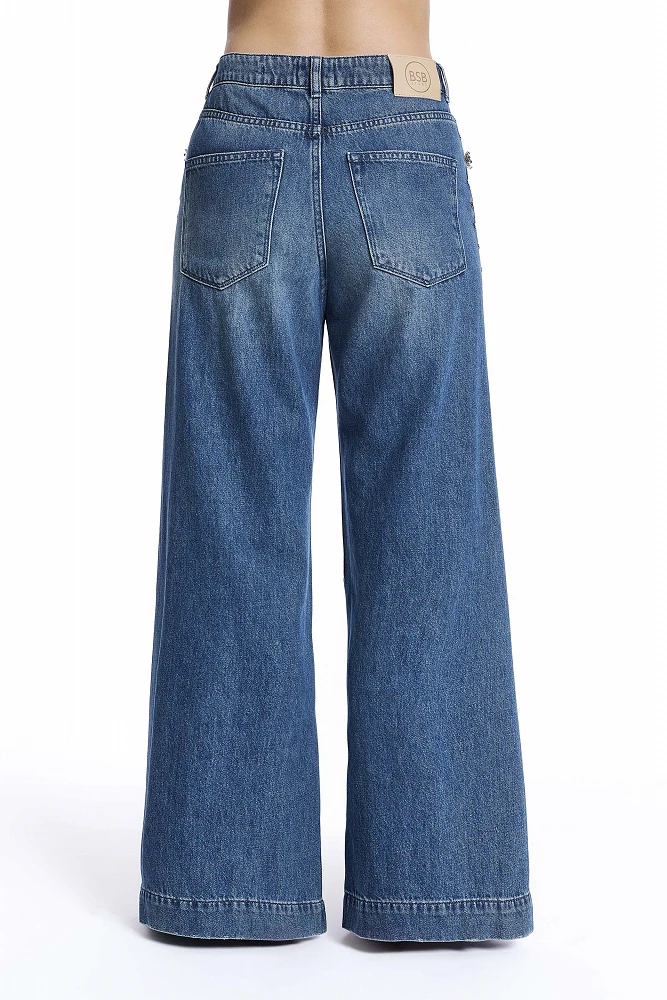PANTALON VAQUERO TACHAS - Imagen 2