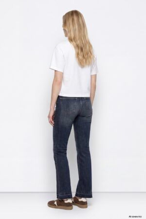 PANTALON VAQUERO CROPPED FLARE MEGAN