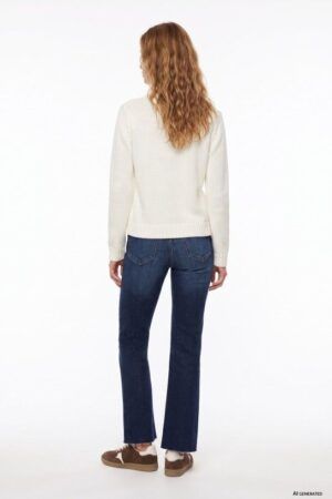 PANTALON VAQUERO CROPPED FLARE MEGAN