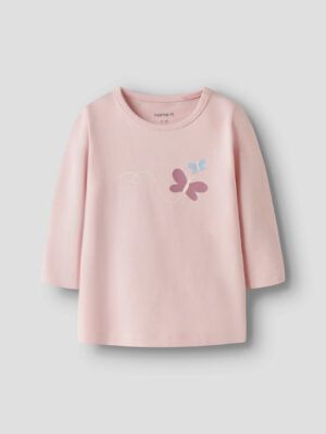 CAMISETA MANGA LARGA ESTAMPADO MARIPOSAS