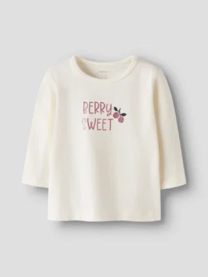 CAMISETA MANGA LARGA ESTAMPADO CEREZAS