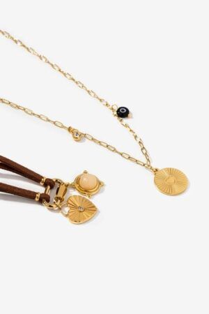 CONJUNTO COLLARES HORTENSIA ACERO
