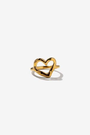 ANILLO MINIMALISTA DE CORAZON ACERO