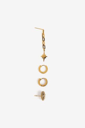 CONJUNTO DE PENDIENTES MÍA ACERO