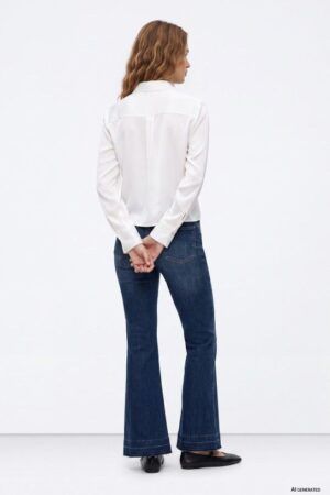 PANTALON VAQUERO SUPER FLARE DOBLE UP