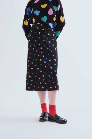FALDA MIDI CON ESTAMPADO CANDY