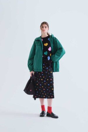 FALDA MIDI CON ESTAMPADO CANDY