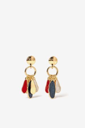 PENDIENTES CON GOTAS DE COLOR