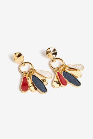PENDIENTES CON GOTAS DE COLOR
