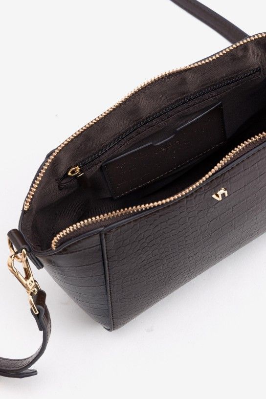 BOLSO CON TEXTURA COCODRILO - Imagen 2