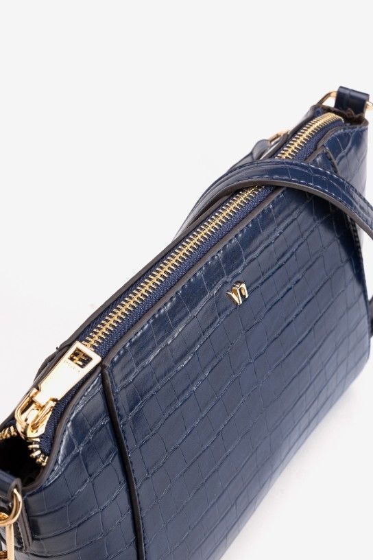 BOLSO CON TEXTURA COCODRILO - Imagen 3