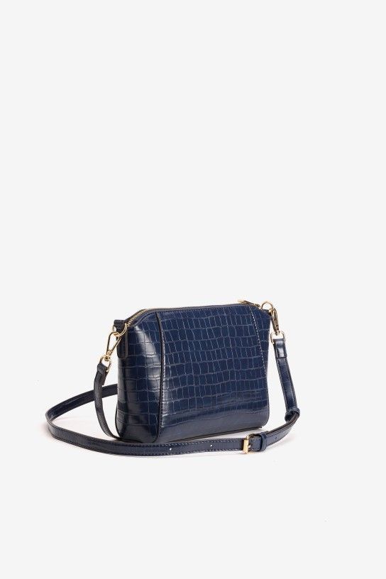BOLSO CON TEXTURA COCODRILO - Imagen 4