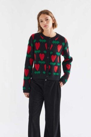 CARDIGAN CON ESTAMPADO CICLAMEN