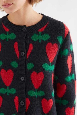 CARDIGAN CON ESTAMPADO CICLAMEN