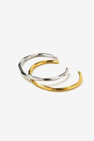 PACK DE DOS PULSERAS COLOR ORO Y PLATA