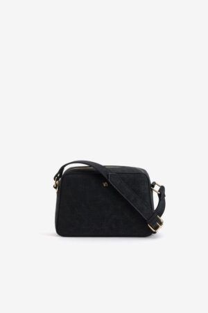 BOLSO NEGRO CON CREMALLERA DORADA