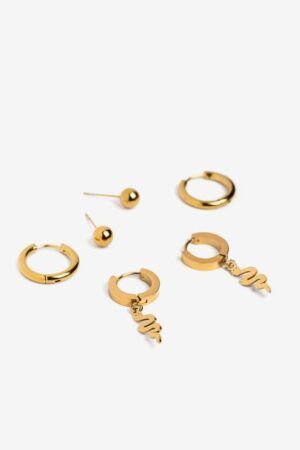 CONJUNTO DE PENDIENTES SAM ACERO