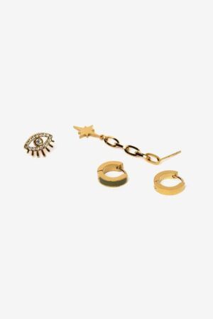 CONJUNTO DE PENDIENTES MÍA ACERO